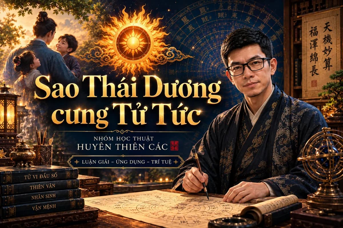 Luận Giải Chi Tiết Sao Thái Dương Tọa Thủ Cung Tử Tức