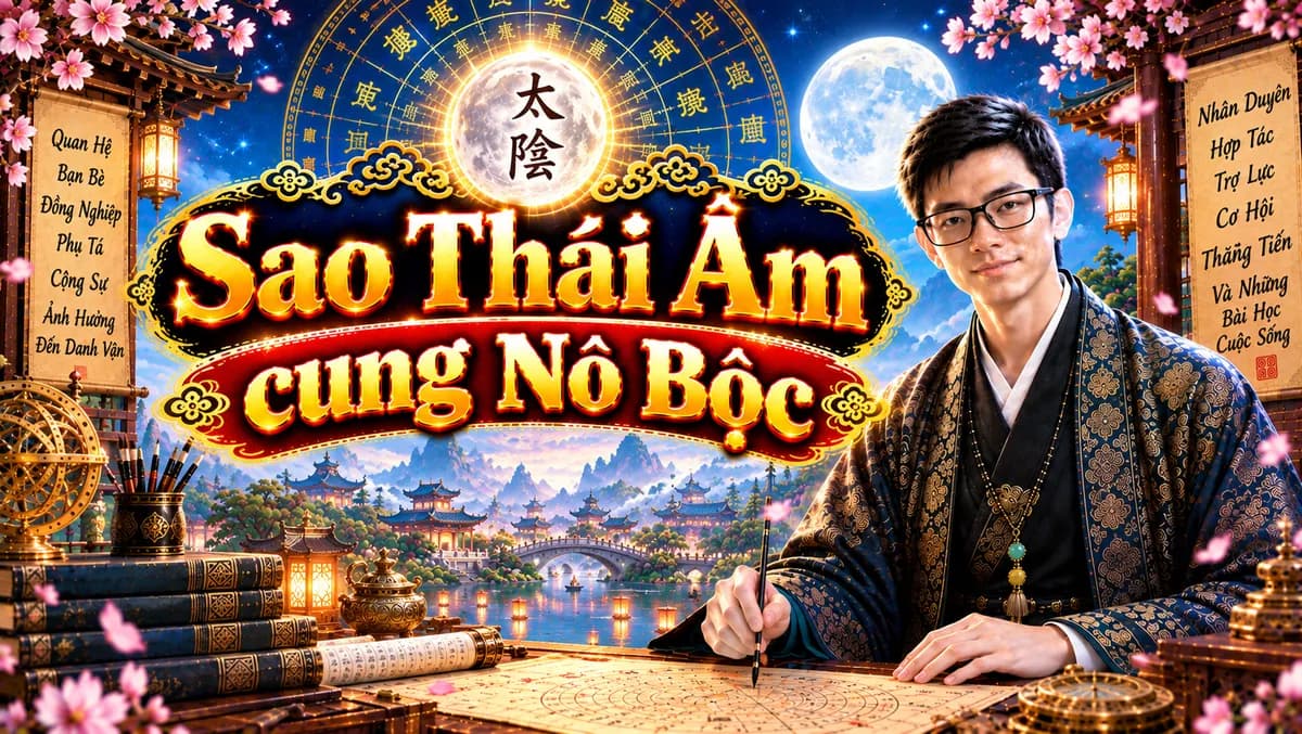 Luận Giải Chi Tiết Sao Thái Âm Tọa Thủ Cung Nô Bộc