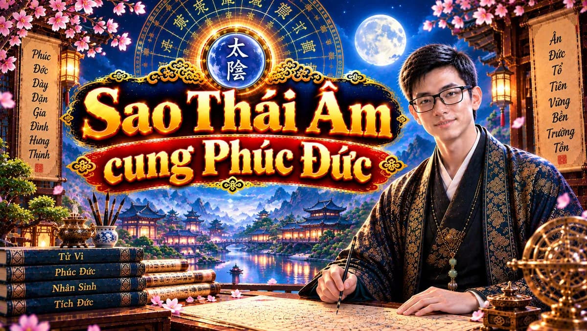 Luận Giải Chi Tiết Sao Thái Âm Tọa Thủ Cung Phúc Đức