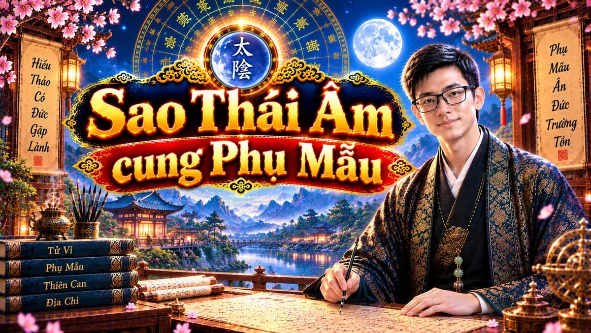 Luận Giải Chi Tiết Sao Thái Âm Tọa Thủ Cung Phụ Mẫu