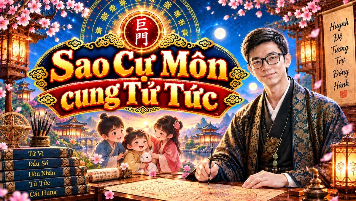 Luận Giải Chi Tiết Sao Cự Môn Tọa Thủ Cung Tử Tức