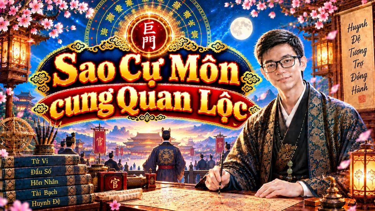 Luận Giải Chi Tiết Sao Cự Môn Tọa Thủ Cung Quan Lộc
