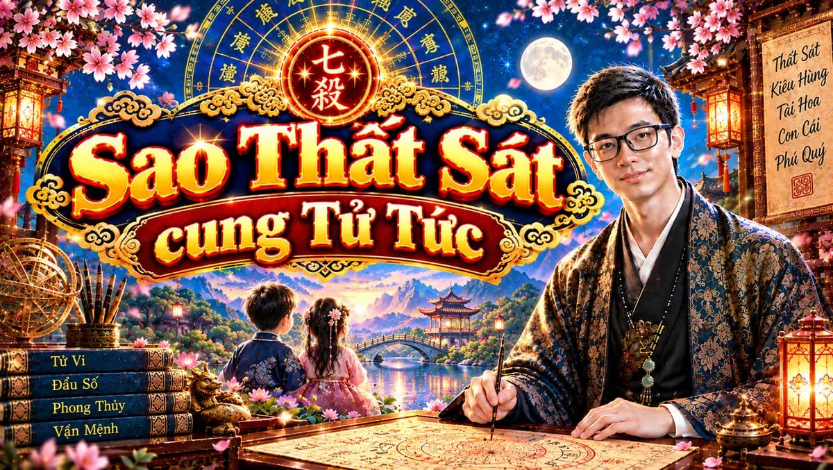Luận Giải Chi Tiết Sao Thất Sát Tọa Thủ Cung Tử Tức