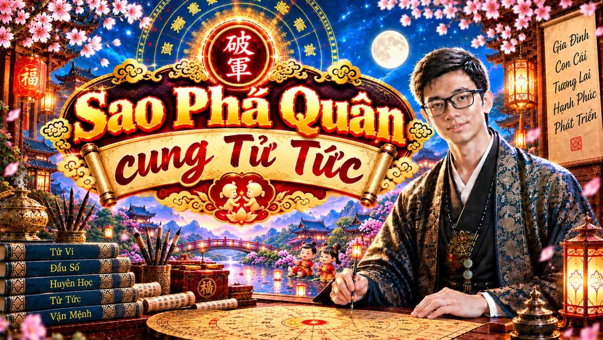 Luận Giải Chi Tiết Sao Phá Quân Tọa Thủ Cung Tử Tức