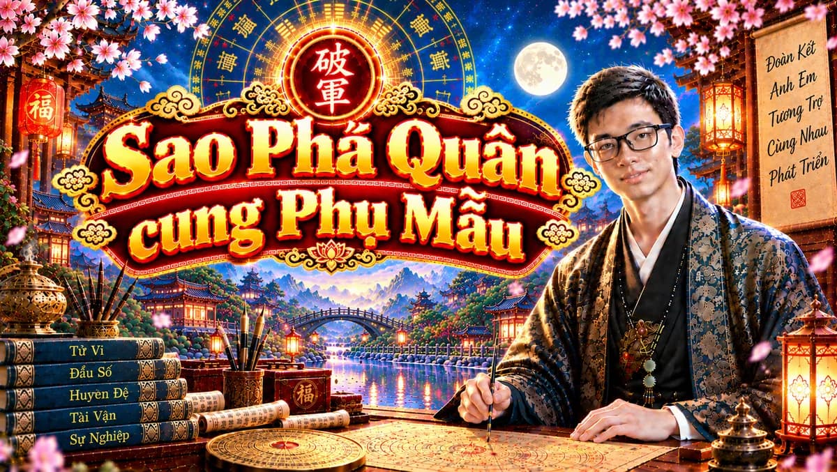 Luận Giải Chi Tiết Sao Phá Quân Tọa Thủ Cung Phụ Mẫu