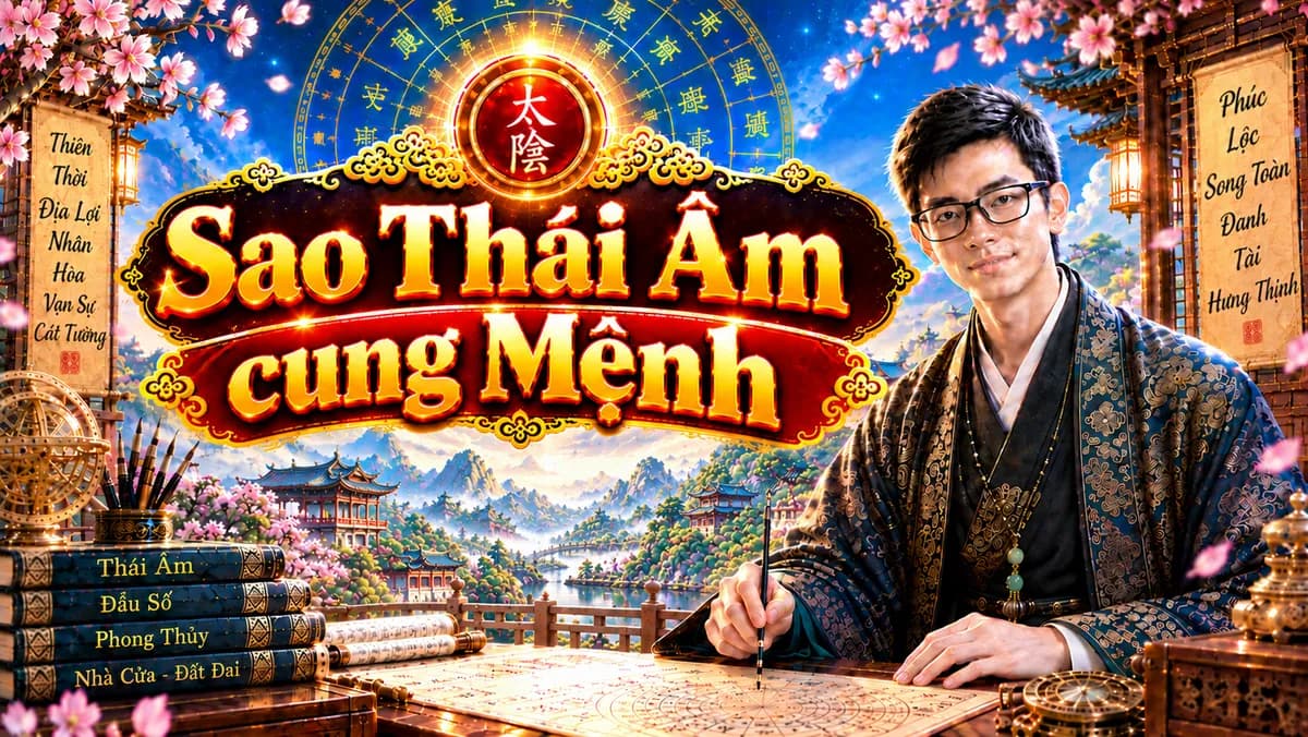 Luận Giải Chi Tiết Sao Thái Âm Tọa Thủ Cung Mệnh