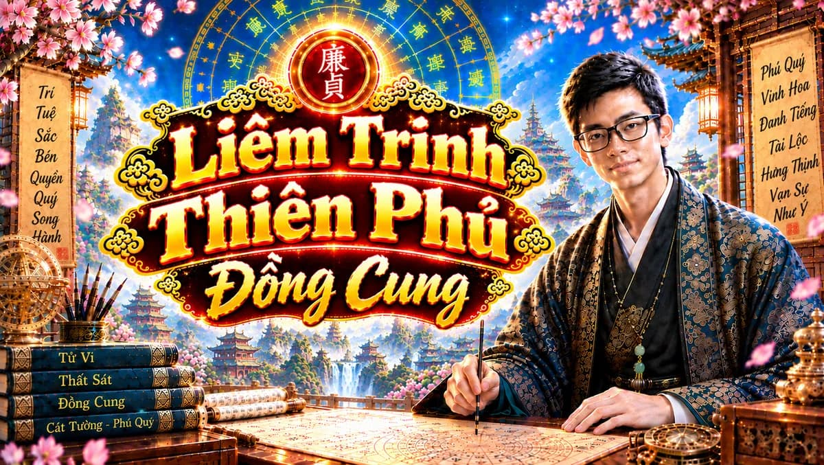 Luận giải chuyên sâu mệnh Liêm Trinh Thiên Phủ tại cung Thìn