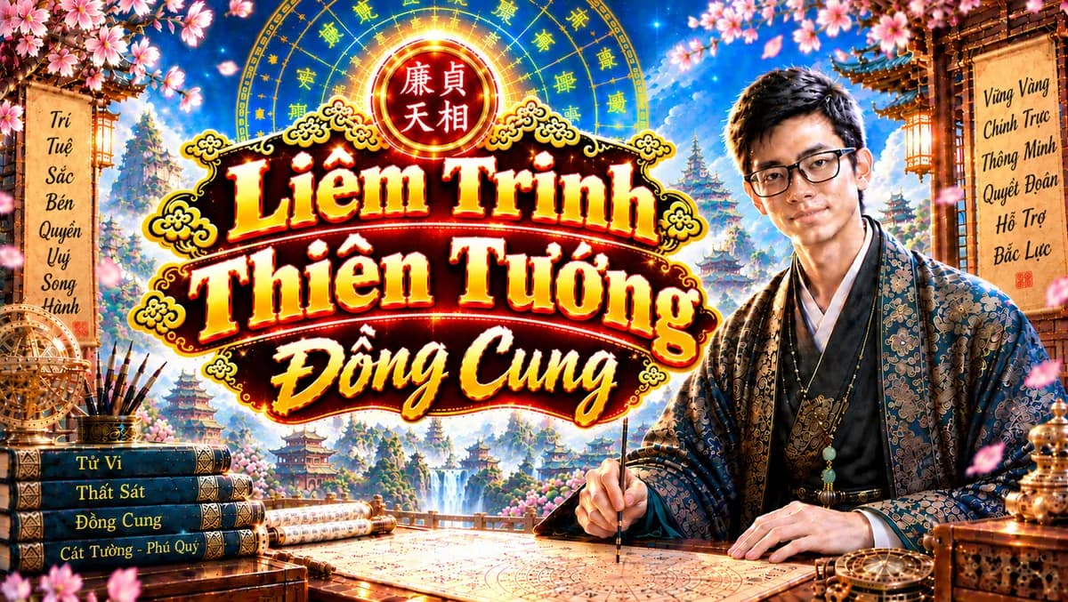 Luận giải chuyên sâu mệnh Liêm Trinh Thiên Tướng tại cung Tý